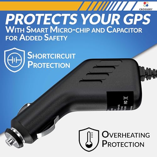 Micro USB Car Charger Power Cord Adapter for Rand McNally GPS for Trucks, Compatible with TND IntelliRoute 8 Inch TND Tablet, TND Tablet 70, 80, TNDT80, 8ft Long Cable