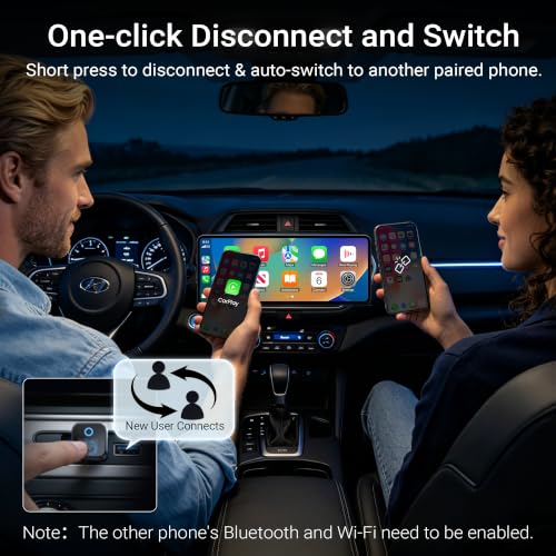 MINIX CA525 2-in-1 Wired to Wireless CarPlay Adapter for iPhone & Android