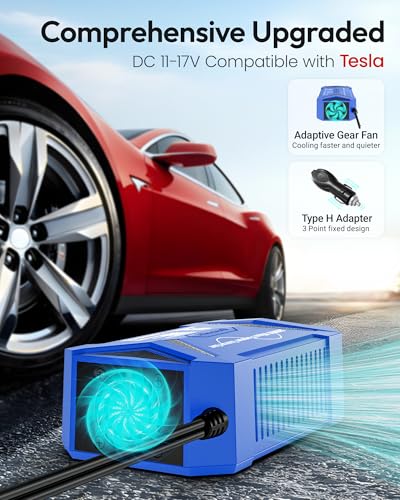 BESTEK Pure Sine Wave Power Inverter, 300W DC 12-17V to 110V AC Car Adapter - color: Blue
