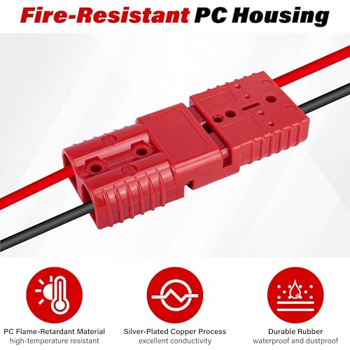 BFXM 2Pack 175 Amp Battery Quick Connect Compatible with Anderson Connector - color: 175Amp*2