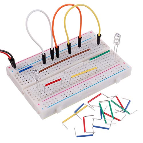 BOJACK 14 Vaules 560 pcs 2-125mm Solderless Flexible Breadboard Connecting Line Cables Breadboard Jumper Wires kit - size: 14 Vaules 2-125mm / 560 Pcs