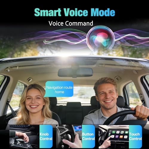 Wireless CarPlay Adapter, 5G WiFi/Bluetooth 5.4, Convert Wired CarPlay/Android Auto to Wireless, Plug & Play for iPhone 6+ & 2015+ Cars