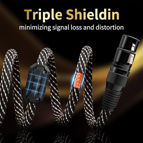 Audiophile HiFi RCA to XLR Cable 9.84ft 2-Pack RCA Male to XLR Female - size: 9.84ft/3m
