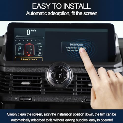Car Navigation Screen Protective Film Compatible with Ineos Grenadier 2020-2024 Navigation Display Tempered Glass Screen Protector Touch Screen Protector Foils (13.23"x4.88")