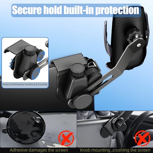 Car Phone Mount for Model 3 & Model Y, Screen Side Custom Fit for Center Display, 15W Wireless Fast Charging Auto-Clamping, Unobstructed View, Compatible with iPhone & Android - size: for Tesla Model Y&3