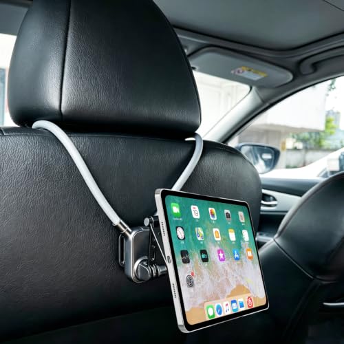Magnetic Car Seat Tablet Holder, Car Tablet Holder Back Seat for Kids, Car Headrest Tablet Holder Accessories for Tesla/Sport/Bucket/Performance Seats, Gifts Road Trip Essentials for Kids