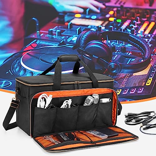 Trunab Large Travel DJ Cable File Bag with Inner Detachable Divider