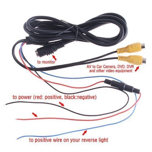 BW 7 inch High Resolution 800 * 480 TFT Color LCD Car Rear View Camera Monitor Support Rotating The Screen and 2 AV Inputs