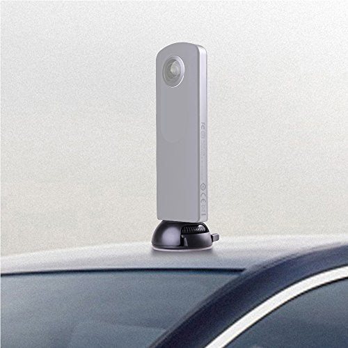 Andoer Quick Release Mount Holder Including Buckle + Flat and Curved Base Adhesive Tape for Samsung Gear 360 Camera for Ricoh Theta S/SC/M15 & Sports Action Panoramic Camera w/ 1/4" Screw Hole