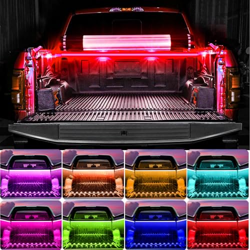 2PCS 60 Inch RGB Truck Bed Light Strip Kit with App Control