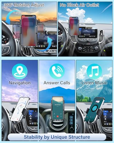 PZK Car Phone Mount for Ford F-150 F150 2015-2020 Accessories Custom Vent - color: Auto Lock