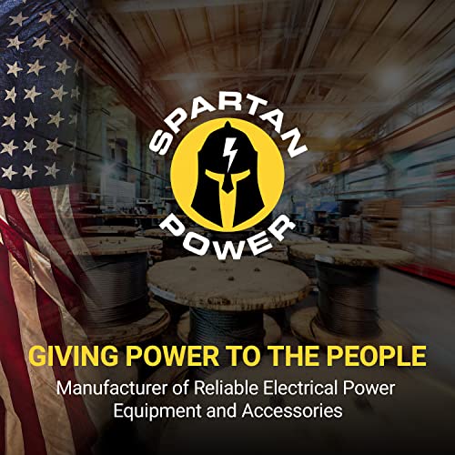 Spartan Power Battery Cable, 100% Pure Copper Wire, Automotive, Inverter, MPPT, Car Audio Speaker Amp Stereo, RV Trailer, Made in USA - size: 10 Feet Red, style: 4 AWG