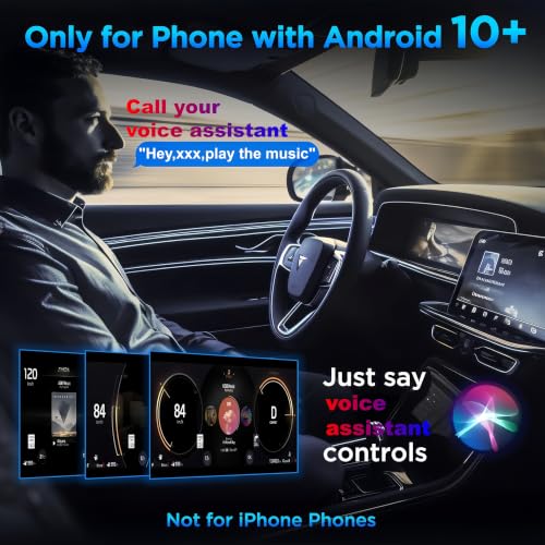 Android Auto Wireless Adapter - Instant Connection, Gray