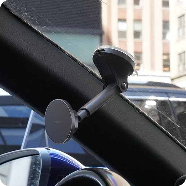 iOttie iTap 3 Magnetic Dash & Windshield Car Mount, Phone Holder with Suction Cup, Includes Magnetic Ring Adapter, Compatible with iPhone 12-17, Samsung Galaxy, Google Pixel, and MagSafe Phones - style: Dash Mount