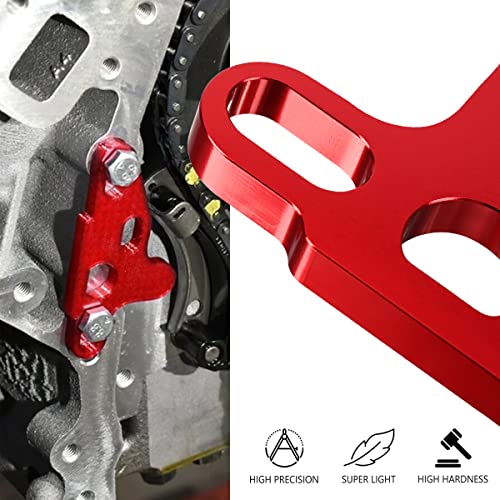 2Pcs Oil Pump Alignment Tool,Billet Aluminium Oil Pump Guide Kit Tool Cam Swap Pickup Tube Girdle Brace Hold Down Installation Engines Tool for Gen V Lt1 Lt4 Lt5 L83 L86 L87 Engines (RED) - color: RED