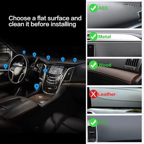 Ultra-Strong Magnetic Phone Holder for Car Dashboard MagSafe 360° Rotation Aluminum Alloy Metal Car Mount Compatible with iPhone 17 Pro Max/16 Smart Phone iPad Tablets Accessories(Black
