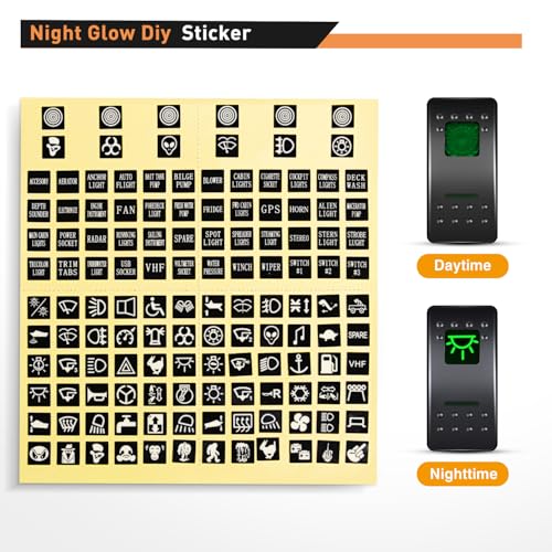 Nilight 8 Gang Rocker Switch Panel 5Pin On Off Toggle Switch Aluminum Holder 12V 24V Dash Pre-Wired Green Backlit Switches for Automotive Cars Marine Boats RVs Truck, 2 Years Warranty - color: Green, size: 8 Gang