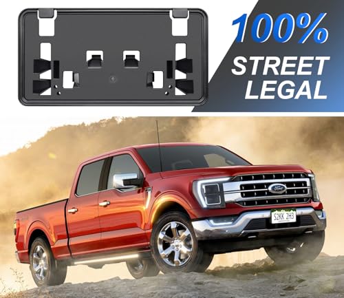Front License Plate Frame for F150 2021-2023 2.7L 3.0L 3.5L V6 - size: For F150 2021-2023