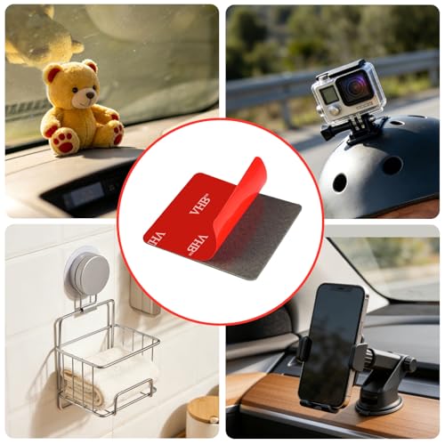 ZZRANYE Double Sided Tape Heavy Duty, Mounting Tape Pad Sticker Strong Adhesive Tape Waterproof Foam Tape for Indoor and Out Door, Home Decoration, Car (Square 1in -30Pcs)