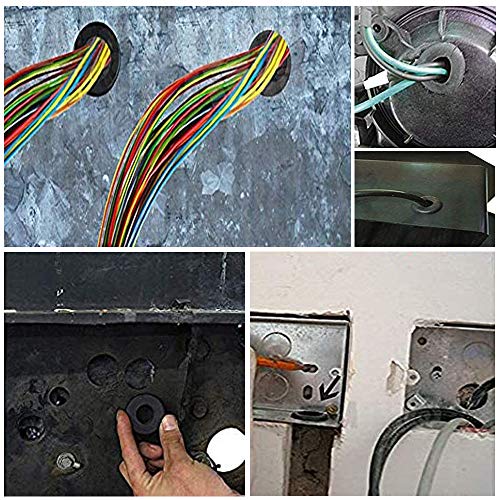EASYEAH 8 Pcs Rubber Grommets for Wiring 1-3/8 in Panel Hole, 1-3/16 in ID - size: 1-3/8"DH, 1-3/16"ID