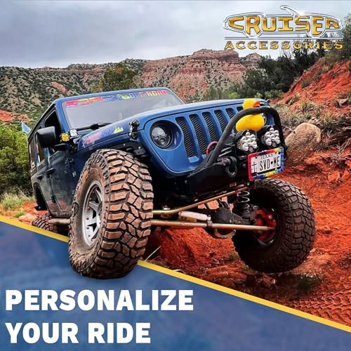 Cruiser Accessories Slim Rim License Plate Frame, Black - color: Black