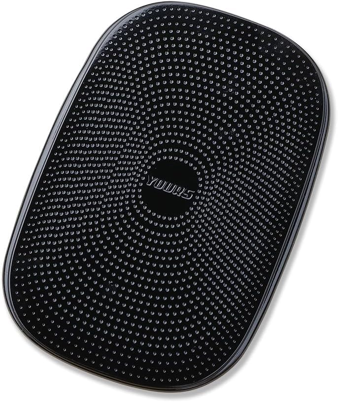 Yours Non-Slip Dashboard Pad for Cars (2-Pack) – Strong Grip Anti-Slip Car Mat for Phone, Sunglasses, Keys & Coins – Washable Reusable Dashboard Accessories – Black