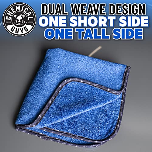 Chemical Guys, Professional Microfiber Towels, 16 x 16 in, Blue, 3 Pack - color: Blue, size: 3 Pack