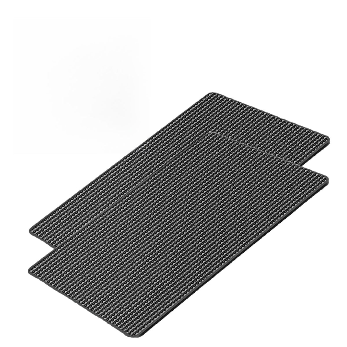 2 Pcs Car Dashboard Non Slip Mat,10.61" X 5.91" Dashboard Cell Phone Pad High-Temp Resistant & Washable Anti-Slip Dash Pad Suitable for Most Cars (Black)
