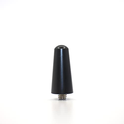 Universal Car Antenna Delet Replacement Short 1.2 inch, AM/FM Roof Mount Car Radio Antenna Mast, Aluminum Antenna with M4 M5 M6 Threaded Adapter (1.2 inch) - size: 1.2 inch