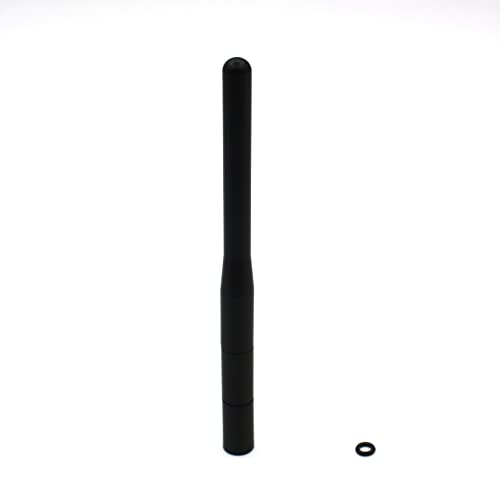 Antenna Adapter Bolts Compatible with Chevy Silverado & GMC Trucks Most Year [1x 7mm Female to 6mm Male & 1x 6mm to 6mm] (Adapters+Mast) - color: Adapters+Mast