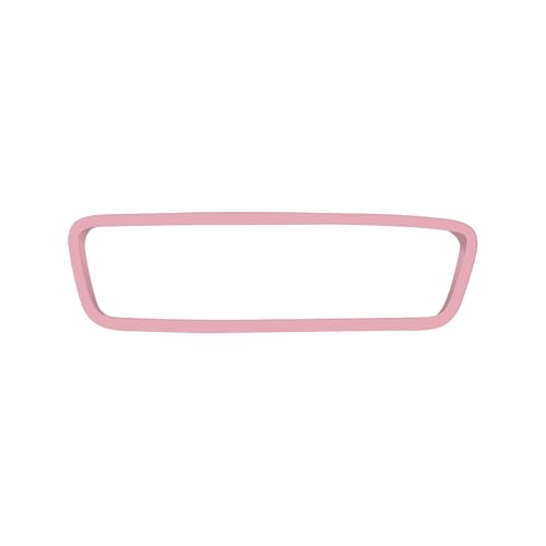 Car Rear View Mirror Protector Frame, Silicone Auto Rearview Edge Protection Cover Compatible with Model 3 Model Y, Interior Rear View Trim Frame Decoration, Car Accessories (Pink) - color: Pink