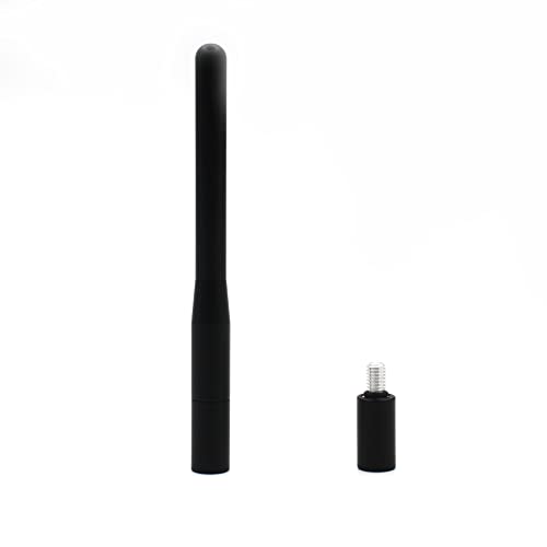 Antenna Adapter Bolts Compatible with Chevy Silverado & GMC Trucks Most Year [1x 7mm Female to 6mm Male & 1x 6mm to 6mm] (Adapters+Mast) - color: Adapters+Mast