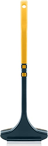 Multifunctional Screen Brush ，2 in 1 Window Cleaner Brush，Extendable Window Cleaning Tool Multifunctional Screen Brush Wet and Dry Glass Cleaning Brush (Green + Yellow) - color: Green-yellow