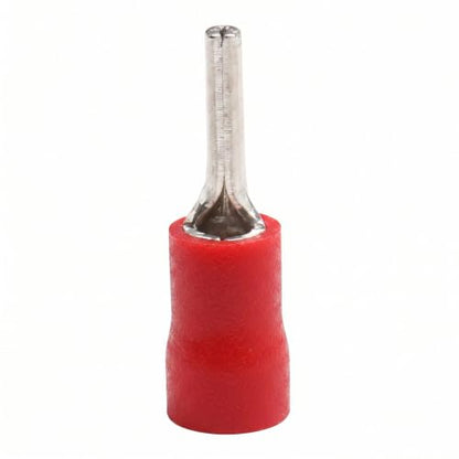 BAOMIAN 100-Pack 22-16 AWG Wire Pin Connectors, Red Insulated Terminals - size: 22-16 AWG