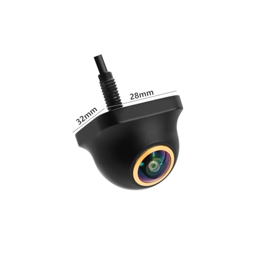 Backup/Front View Camera,IP69K Waterproof Great Night Vision HD and Super Wide Angle Metal OEM Style Reverse Rear View Backup Camera for Cars Pickup Trucks SUVs RVs Vans (Black)