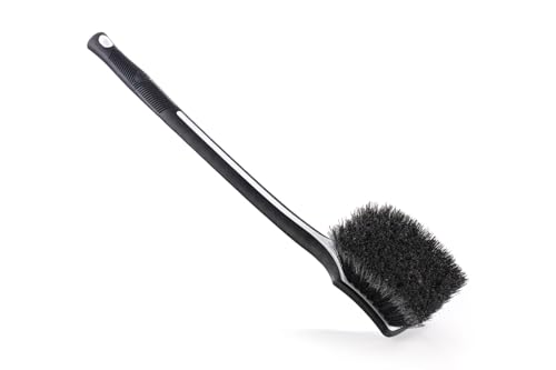 Detail Factory - Fender Well Brush - Ergonomic ProGrip Handle, Stiff Synthetic Bristles, Ergonomic Design, Clean Your Wheel Wells with Ease - Black Ice - color: Black Ice
