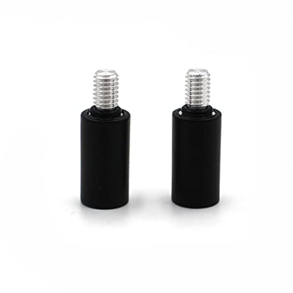 Antenna Adapter Bolts Compatible with Chevy Silverado & GMC Trucks Most Year [1x 7mm Female to 6mm Male & 1x 6mm to 6mm] (Black Adapters) - color: Black Adapters