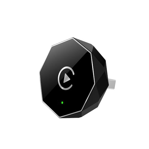 Wireless Carplay Adapter, Android Auto Adapter 2025 Carplay, Plug and Play Convert Wired to Wireless Supports Car Original Control, Mini Car Play Box for Cars - size: Middle