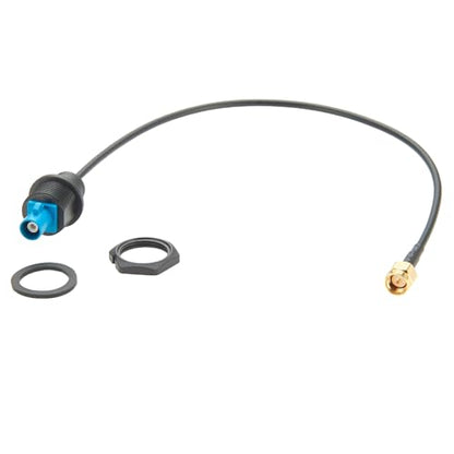 Front Panel Mount FAKRA Z Male to SMA Male RG174 RF Coax Cable Bulkhead FAKRA to SMA Vehicle Car GPS Antenna Adapter Cable Water Blue for GPS Navigation 4G LTE Satellite (15cm) - size: 15cm