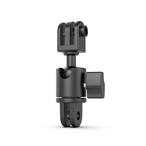 Aluminum 360 Degree Rotation Camera Swivel Mount, Vertical Metal Bracket Adapter Compatible with GoPro Hero 13/12/11/10, DJI Action 6/5 Pro/4, Sony and Other Action Cameras (Adjustable Adapter Mount) - color: adjustable adapter mount