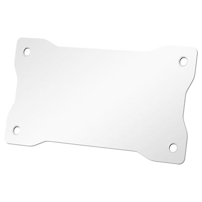AUTO-VOX White Metal Plate for Solar Magnetic Backup Camera：All Weather Durable White Iron Bracket, Stable Rear Mounting, Compatible with Aluminum/Fiberglass RV, Trailer, Camper, Truck