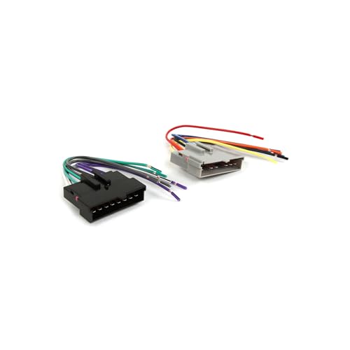 Scosche FD02B Stereo Wiring Harness Compatible with Select Non-Amplified 1985-2004 Ford, Lincoln, Mazda, Mercury and Nissan Vehicles - Car Stereo Harness - Check Vehicle List in Images for Your Model - style: Wire Harness Only
