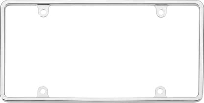 Cruiser Accessories Slim Rim License Plate Frame, Chrome - color: Chrome