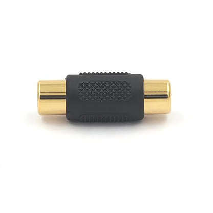 VCE RCA Female to Female Coupler, Gold Plated RCA Adapter, 3-Pack