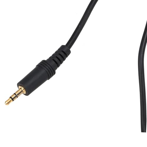 Aramox Car Aux Audio Cable, 1m Long AUX Audio Input Adapter 3.5mm Clear Sound Black Replacement for 2 3 5 6 MX5 RX8 Music Player