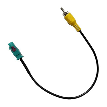 Aftermarket Radio Rear View Camera Adapter Harness, Fakra Z Male to RCA Male Backup Camera Cable, Compatible with Select Vehicle Navigation Radio Stereo Audio Systems with NX Touchscreen - style: Fakra Z Male to RCA Male