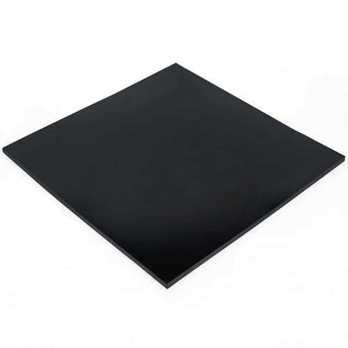 WochiTV Nitrile Rubber Sheet, 1/4" Thick x 12" Wide x 12" Long, Buna-N Shore A65 Hardness NBR Pad, Fuel Oil Resistant Rubber Gasket Material, Ideal for Seals Bumpers DIY Projetcts - style: 1/4(.25") Thick