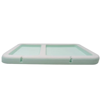 2-Pocket Dashboard Organization Pad for Boats, Peel and Stick Double Compartment Foam Dash Pad for keys, fishing tools, smartphones, pump out tokens (White + Seafoam) - color: White + Seafoam