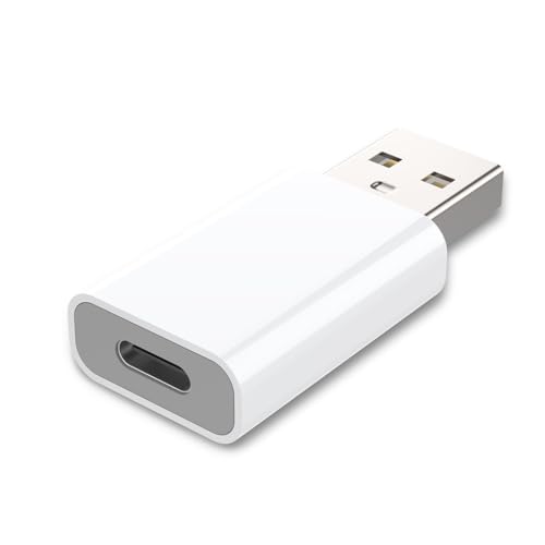 MOSWAG USB-C to USB Adapter, 5Gbps, 3A, MagSafe, iPhone, Galaxy, 1 Pack - color: White, size: 1 pack