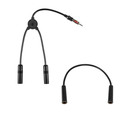 Anina Car Radio Antenna Splitter Cable 2 in 1 Out, Universal Car Stereo Car Radio Antenna Adapter Female to Female Universal Aerial Connector Radio Antenna Extension Cable